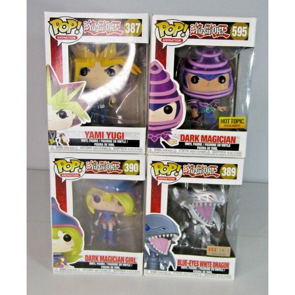 Yu-gi-oh Funko Pops Numbers 387, 389, 390, 595 Set Of 4 Vinyl Figures Exclusives - Picture 1 of 12
